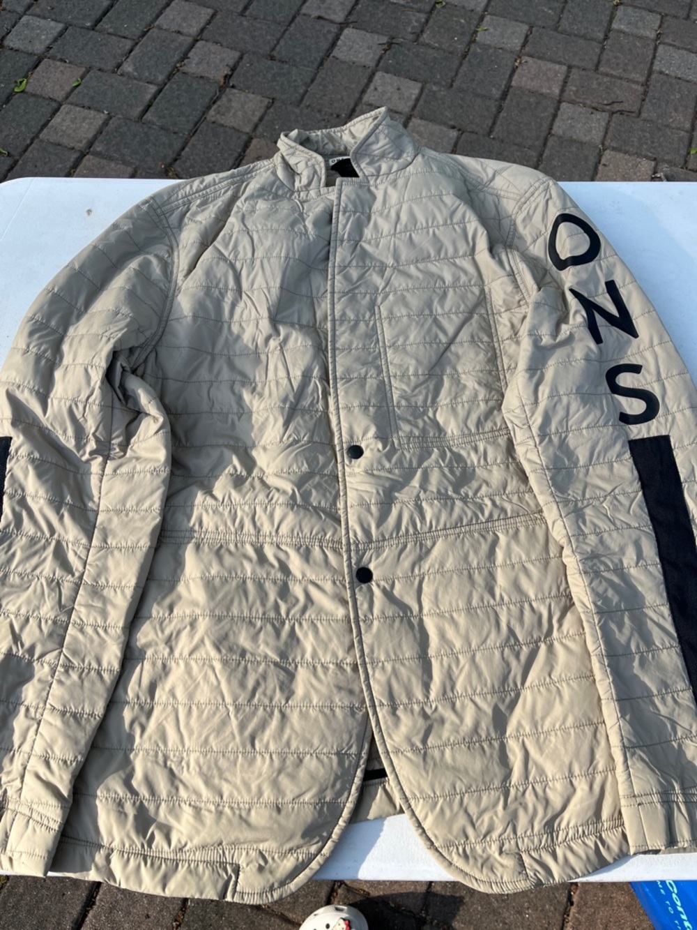 Light Tan O.N.S. x Abasi Rosborough Quilted Blazer